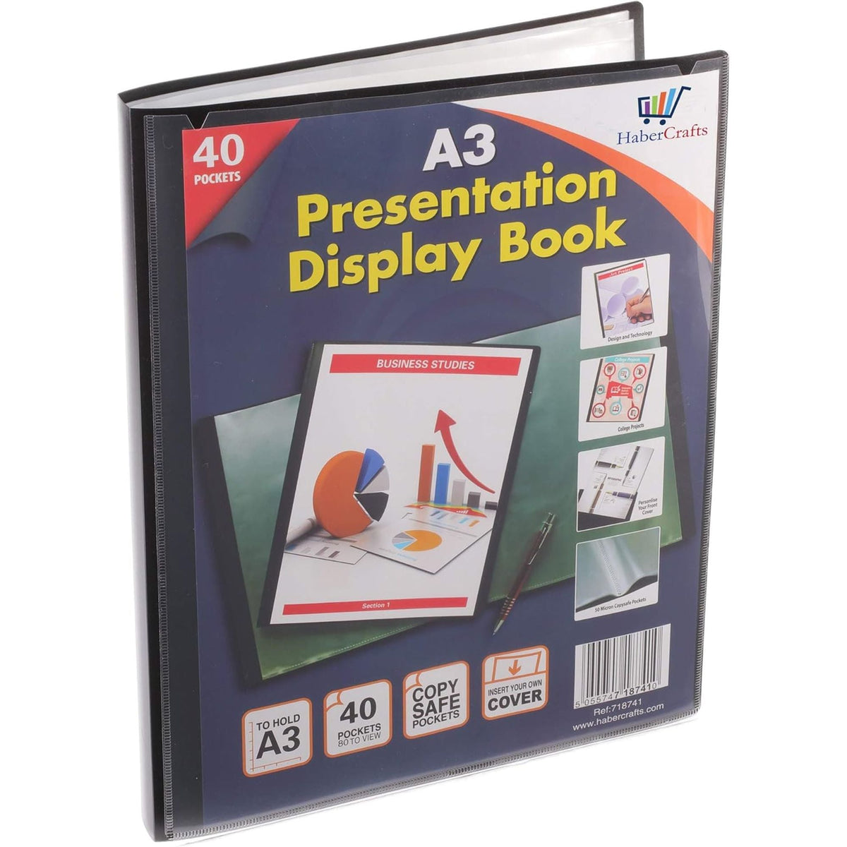 ملف عرض بحجم A3 مع 40 جيبًا || A3 Size Display Book 40 Pockets