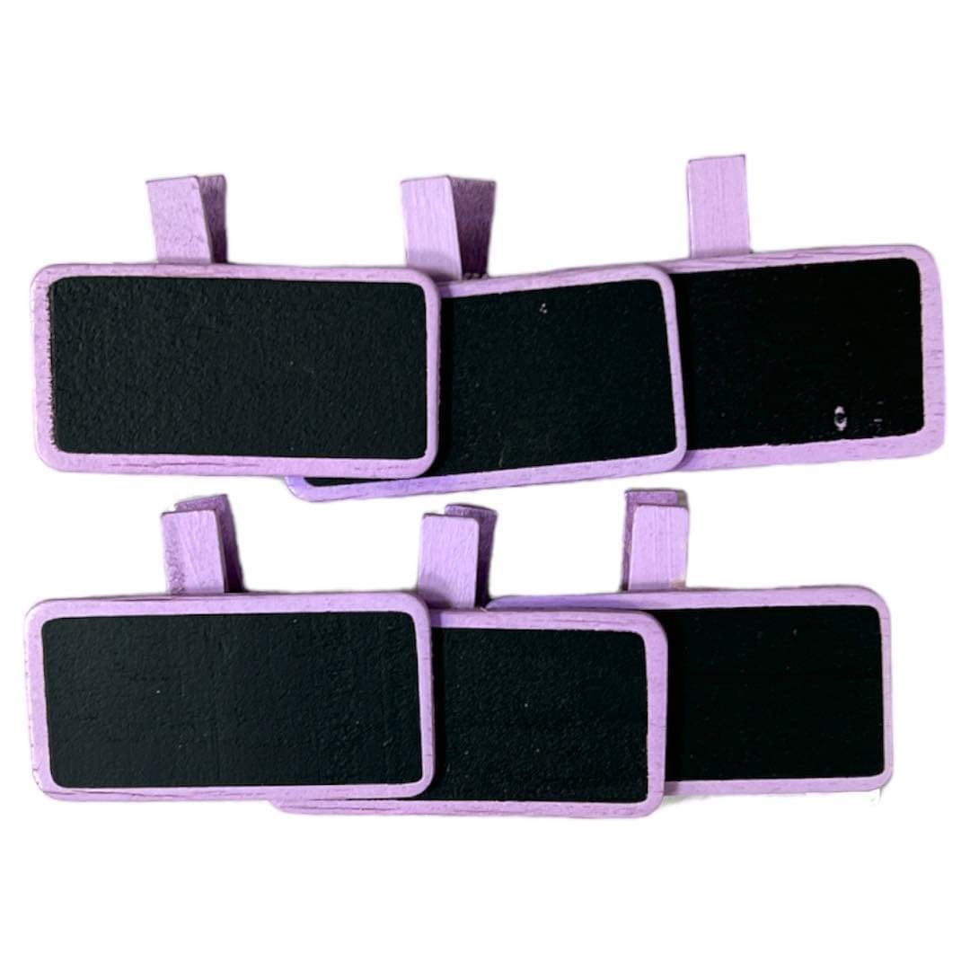 ملاقط خشبية بشكل سبورة بألوان متنوعة