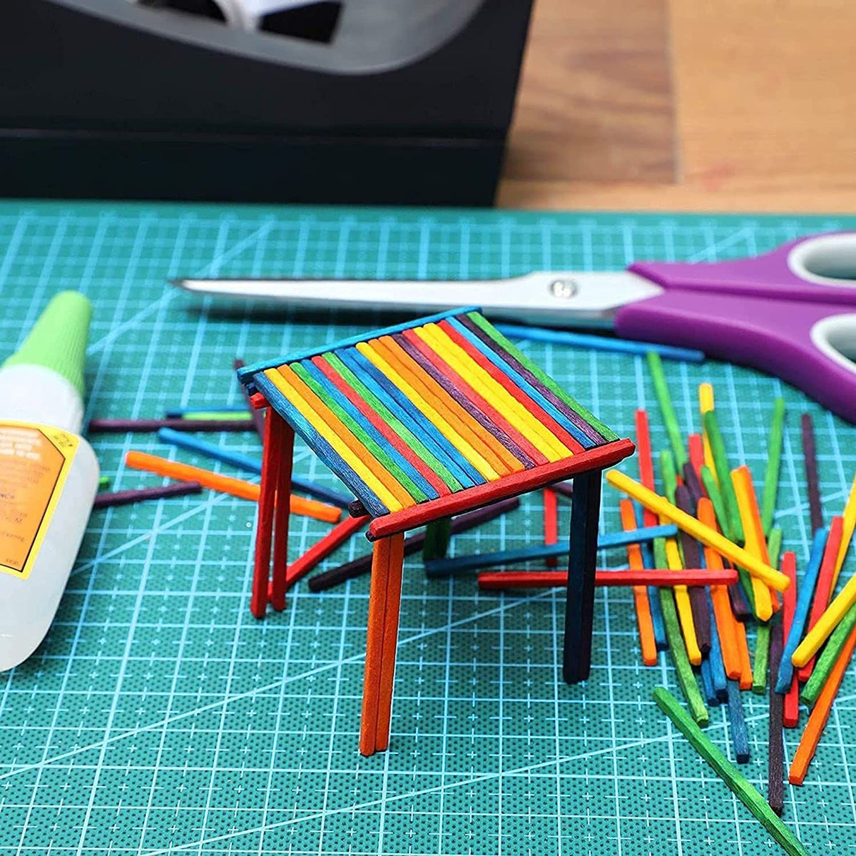 Colored Wooden Sticks || اعواد خشبية ملونة