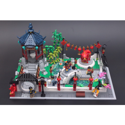 مجموعة ليقو احتفالية فانوس الربيع || Lego Spring Lantern Festival