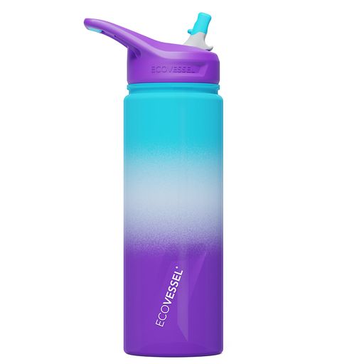 EcoVessel Wave 24 oz Eastman Tritan Water Bottle - Lavender Fields || زجاجة EcoVessel Wave سعة 24 أونصة من Eastman Tritan - Lavender Fields