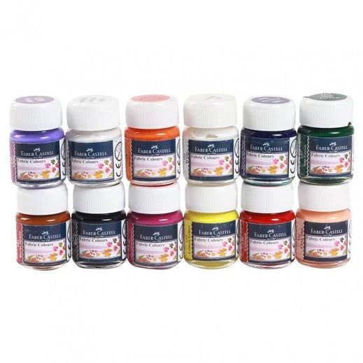 Faber Castell Fabric and Acrylic Set 12 Colors