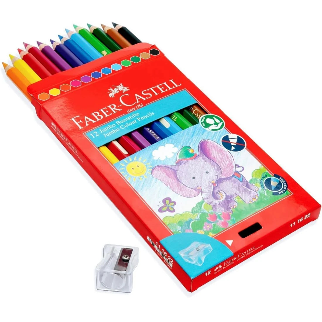 Faber Castell Jumbo Colored Pencils 12 Colors
