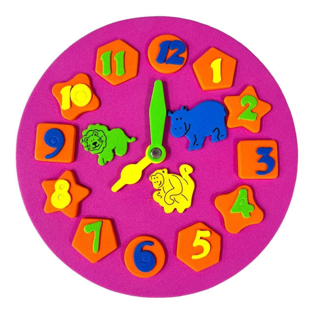 Foam Clock Children Toys || لعبة اطفال ساعة فوم تعليمية