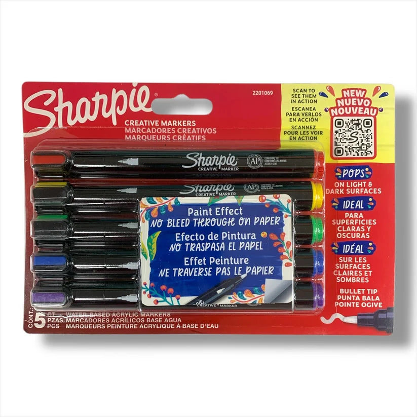 Sharpie Creative Acrylic Markers 5 Colors