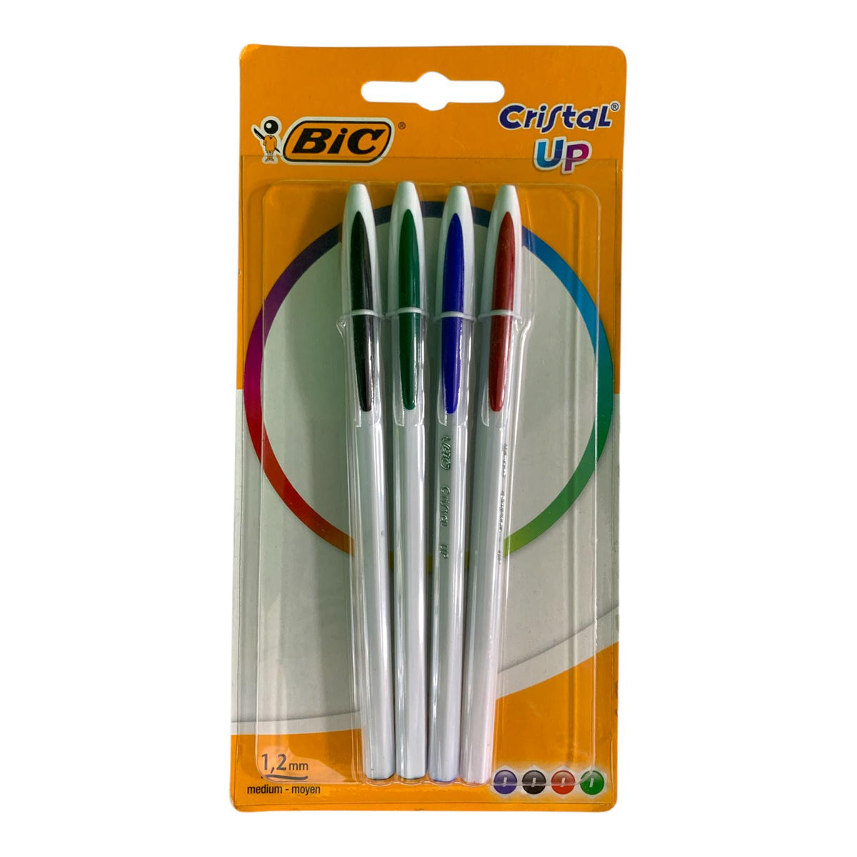 أقلام بيك كريستال أب، 4 قطع || Bic Cristal Up Pens 4 Pcs