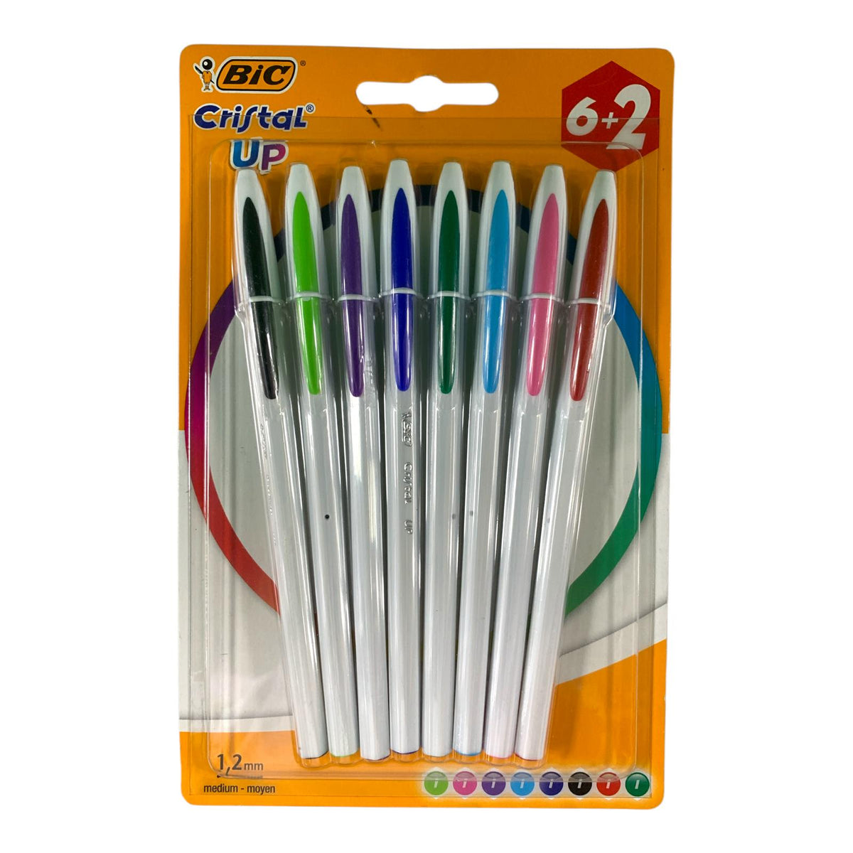 أقلام بيك كريستال أب 8 قطع || Bic Cristal Up Pens 8 Pcs