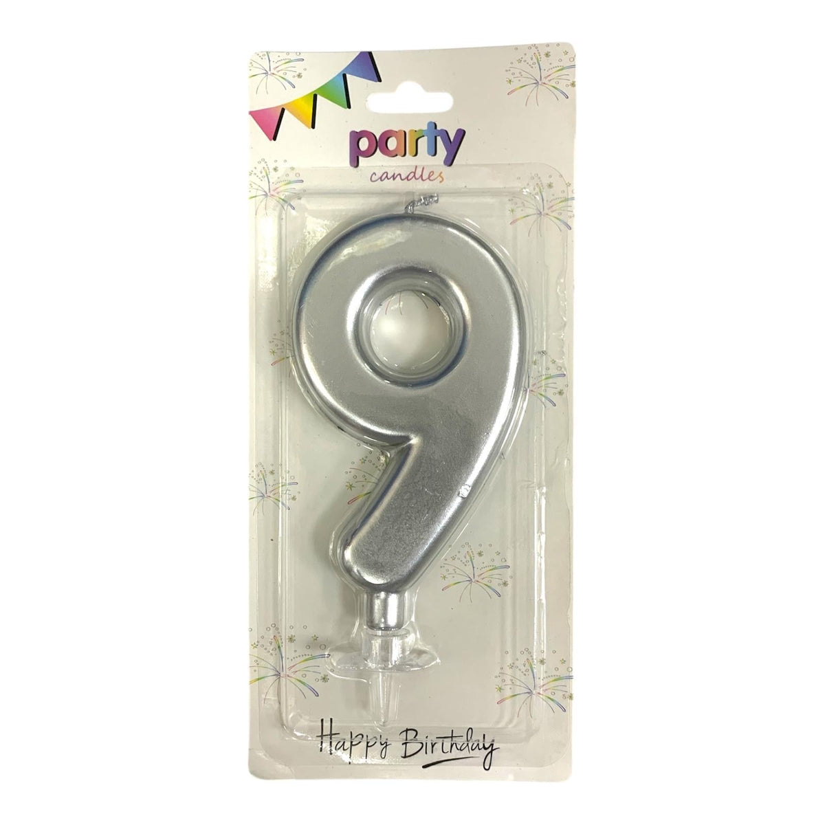 Birthday Candles Silver Color from 0-9 || شموع اعياد ميلاد لون فضي من ٠-٩