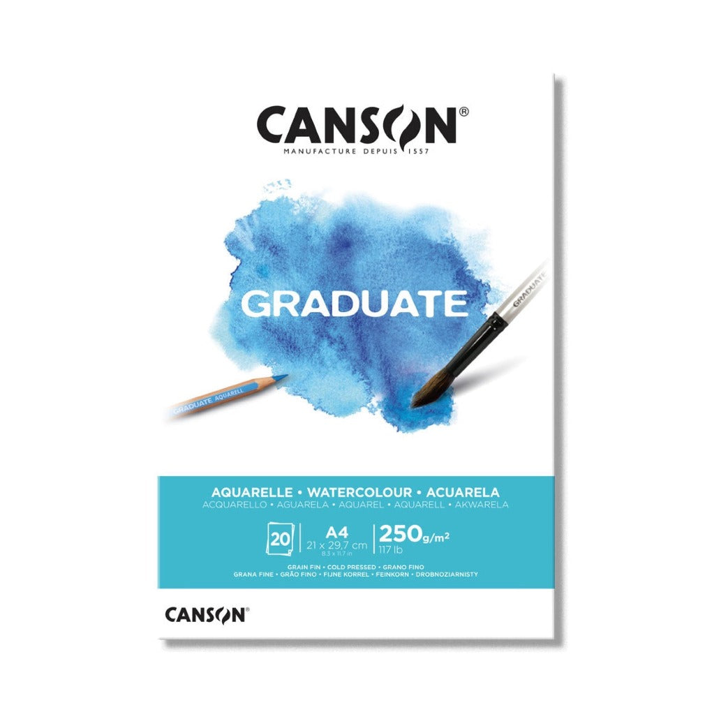 Canson Graduate Aquarelle 250 Gm A4 || A4 كراسة رسم كانسون للمائي 250جم