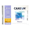 Canson Montval Watercolor Pad 24×32 cm 300gsm Cold Pressed Natural White - 12 Sheets || دفتر ألوان مائية كانسون مونتفال، 24×32 سم، 300 جم/م²، ضغط بارد، أبيض طبيعي - 12 ورقة