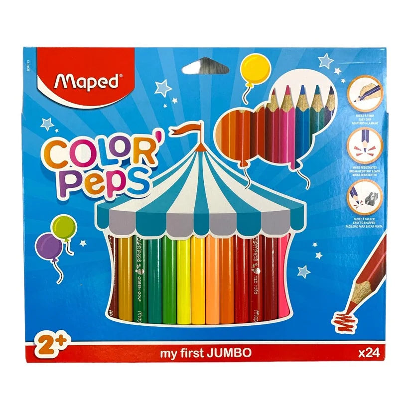 Maped Color Peps My First Jumbo Colored Pencils 24 Colors