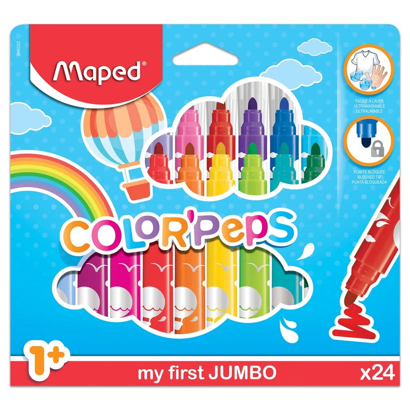 Maped Color Peps 24 Colors My First Jumbo