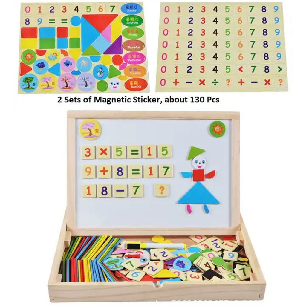 Magnetic Puzzle Arithmetic Learning Box || لعبة اطفال مغناطيسية بوجهين لتعليم الحساب