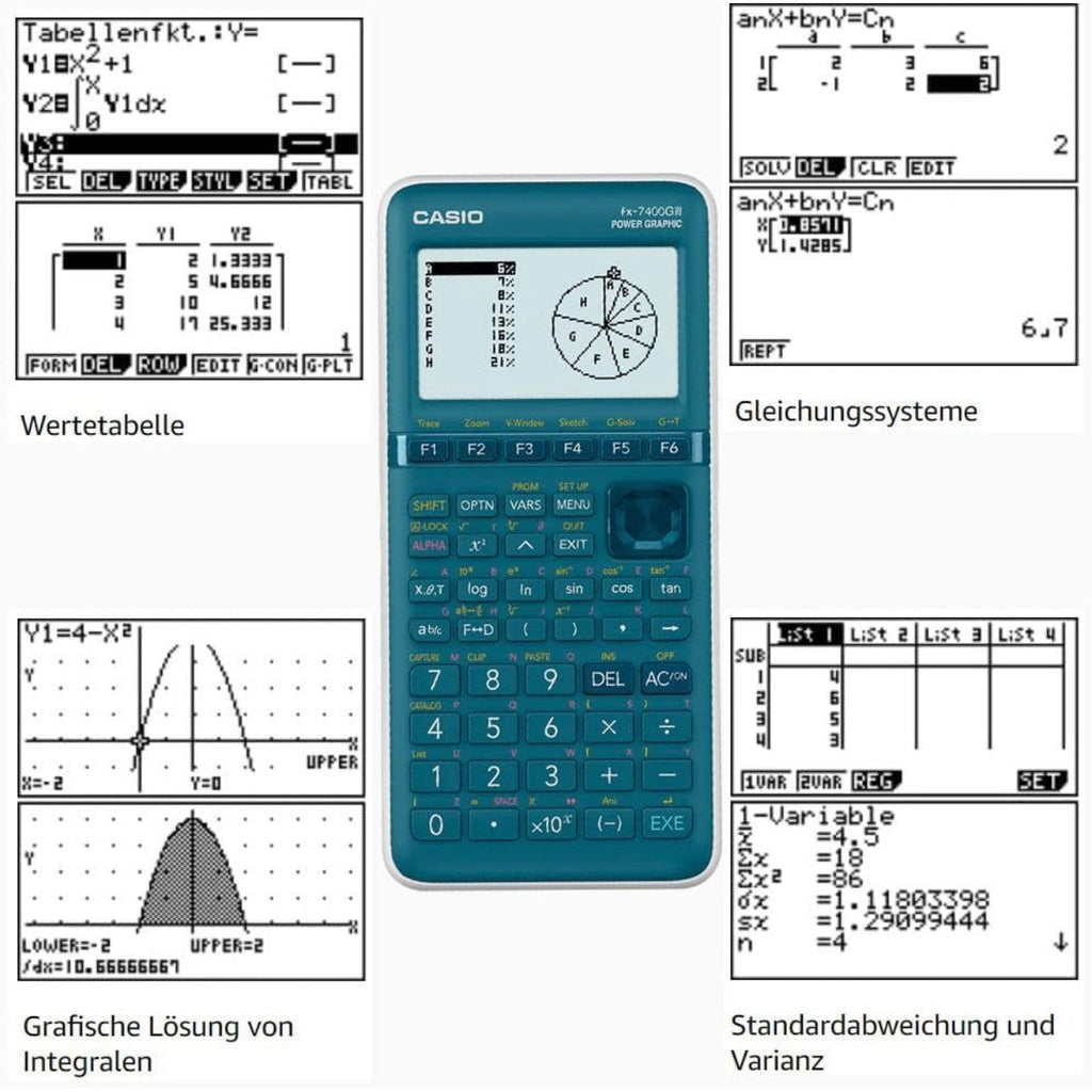 Casio FX-7400GIII Graphic Calculator || آلة حاسبة بيانية كاسيو FX-7400GIII