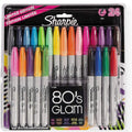 مجموعة أقلام شاربي "إييتيز غلام" (Sharpie 80’s Glam) ذات الإصدار المحدود، 24 لوناً