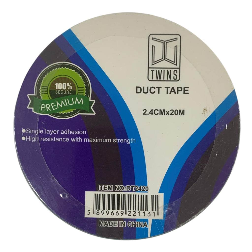 A&T Twins Duct Tape 2.4 cm x 20 M Small Size Green Color || شريط لاصق قماش توينز إيه آند تي، مقاس صغير 2.4 سم × 20 متر، لون أخضر