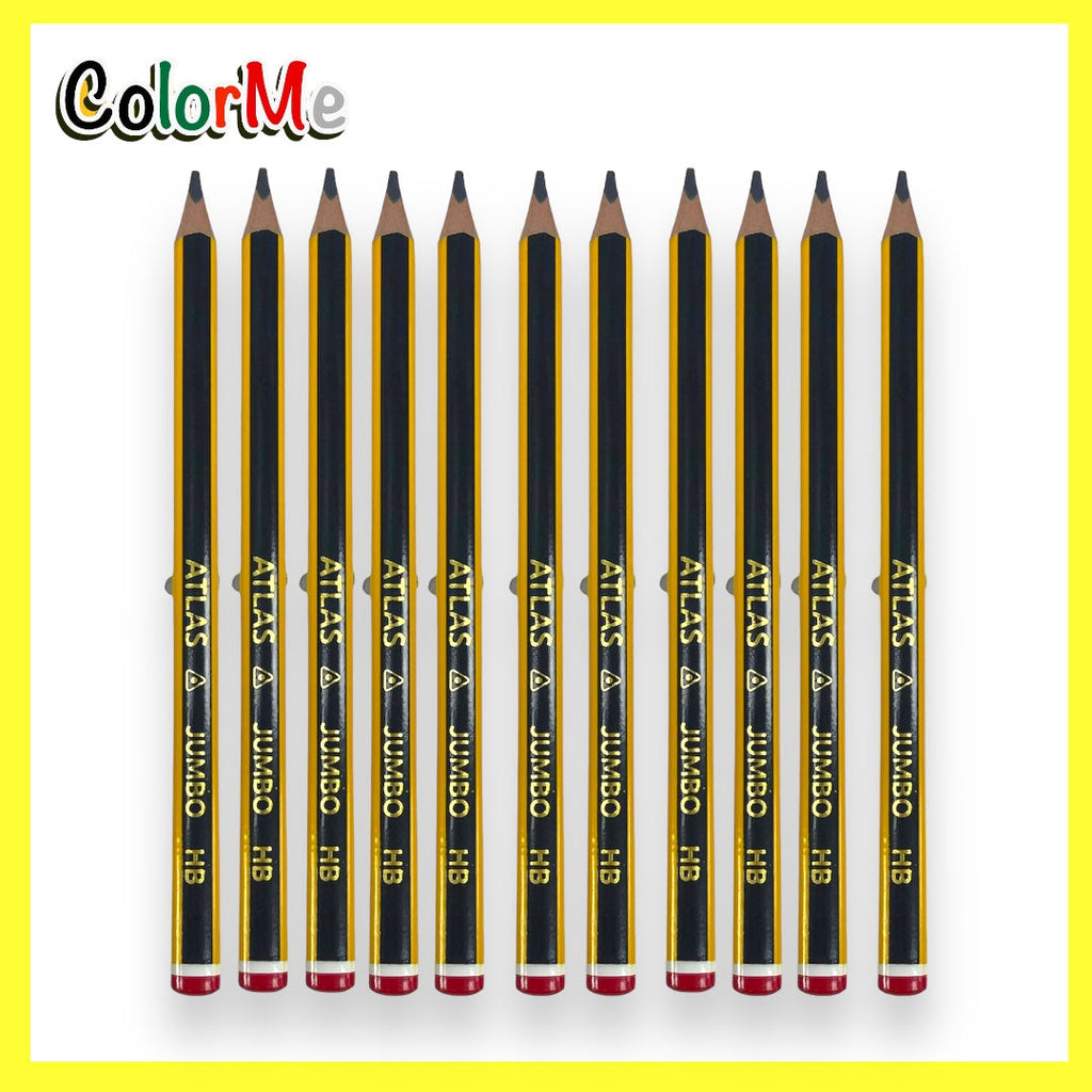 عبوة أقلام تلوين جامبو مثلثة الشكل من إيه آند تي كولور مي، 12 قطعة || A&T Color Me Jumbo Triangle Pencil Pack 12 Pcs
