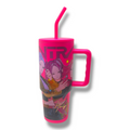 Kpop Demon Hunter Steel Water Bottle With Straw 934 ml #1 || مطارة ماء فولاذية مع عود "كي بوب ديمون هنتر" 934 مل #1