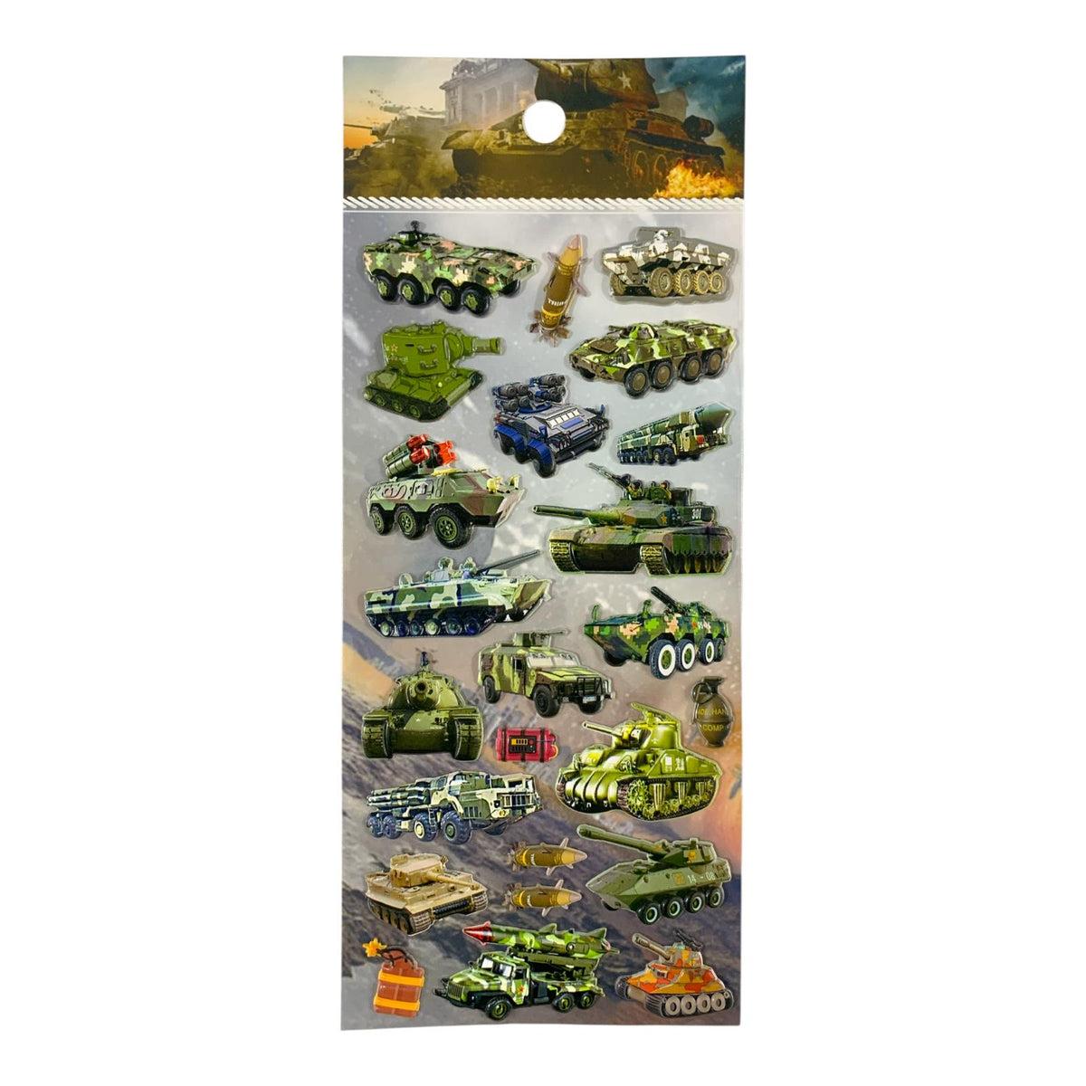 A&T Embossed Stickers Fighter Tanks #2 || ستيكرات بارزة أي أند تي طائرات ودبابات #2