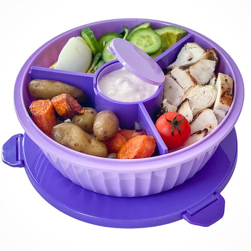 وعاء بوكي يامبوكس - ماوي بنفسجي || Yumbox Poke Bowl - Maui Purple