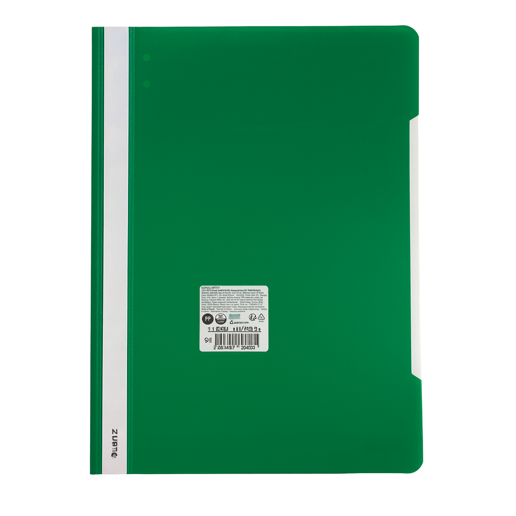 ملف ليتز شفاف وجه أخضر || Leitz Clear File Green