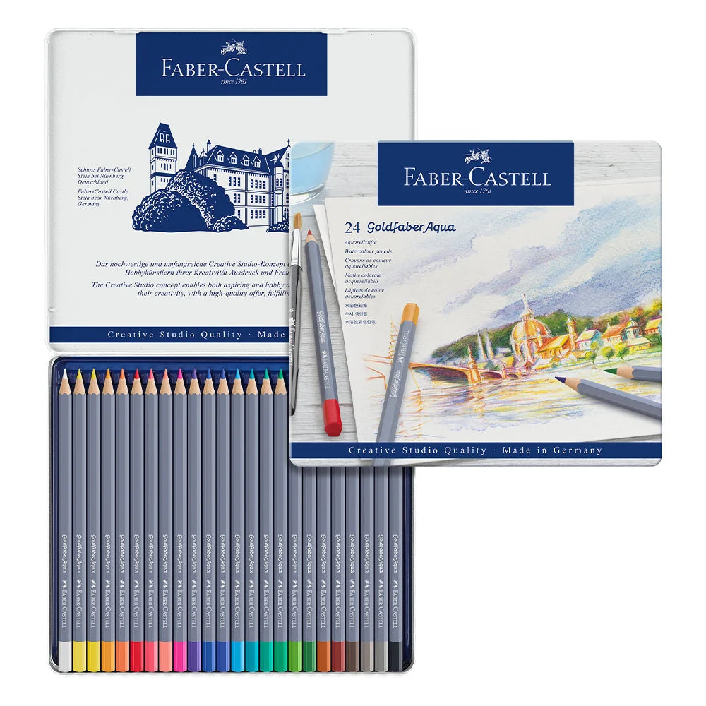 Faber Castell Goldfaber Aqua Watercolour Pencil Set of 24