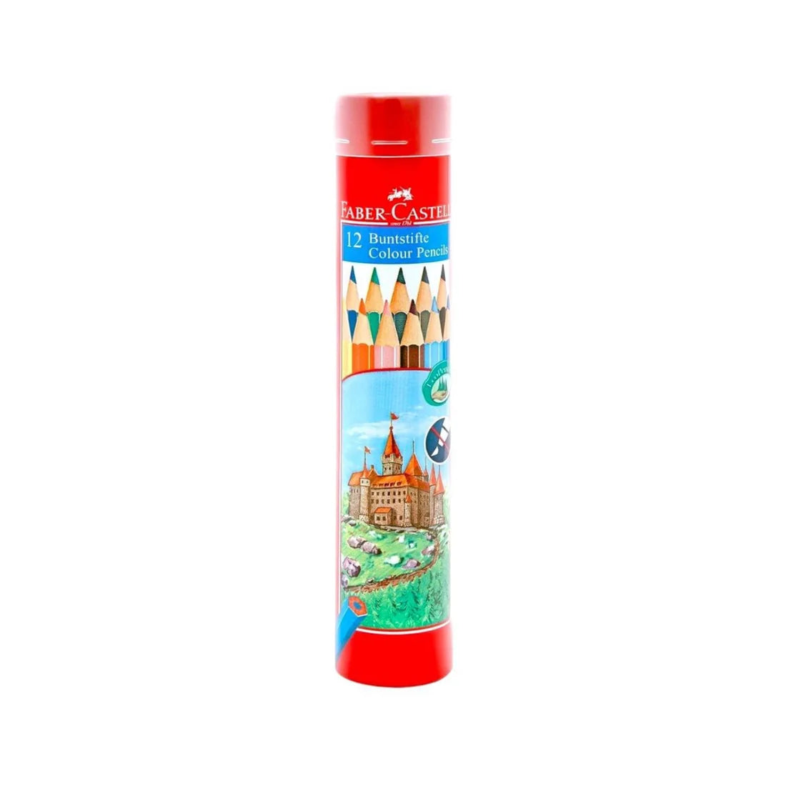 Faber Castell Colored Pencils Cylinder Case 12 Colors