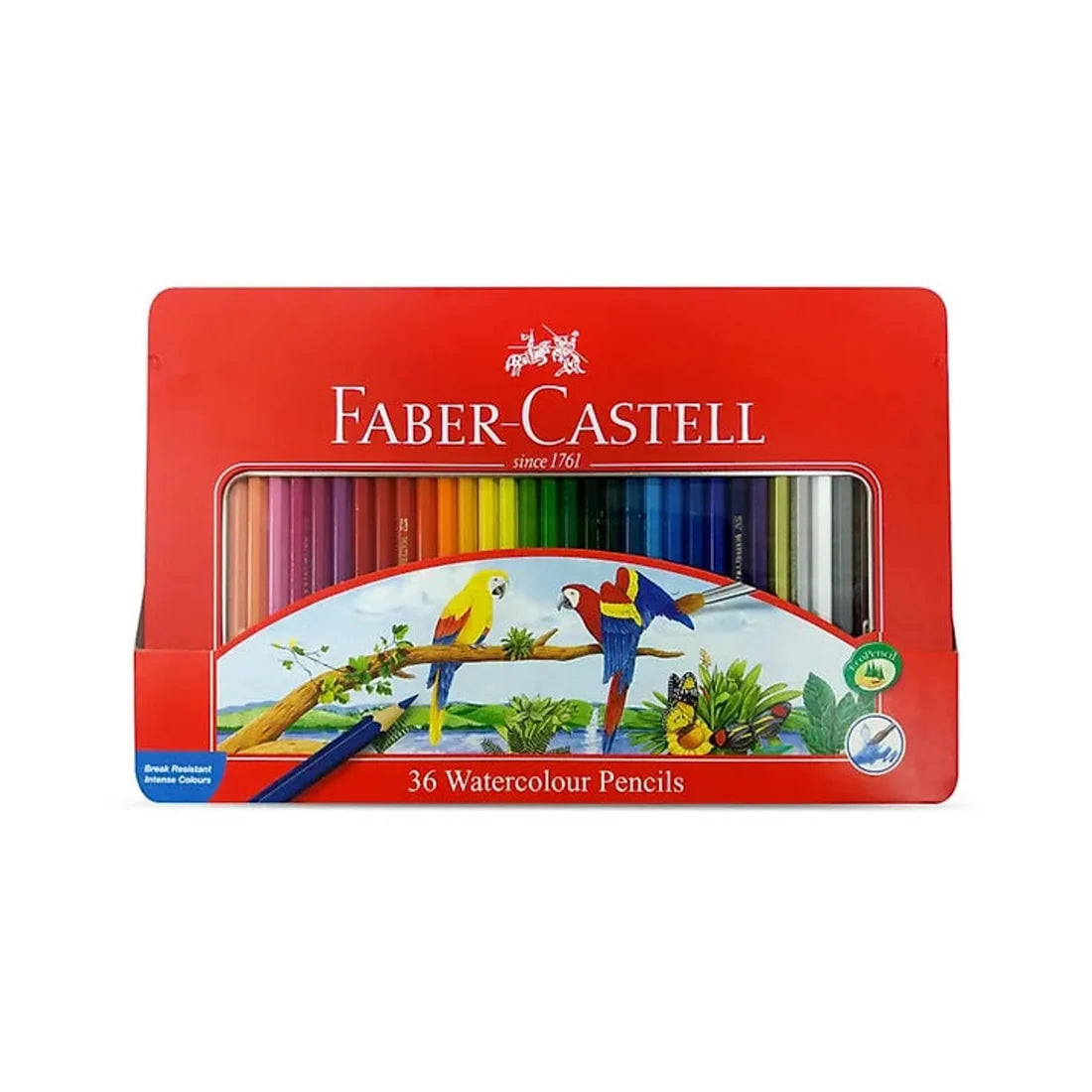 Faber Castell Watercolor Pencils 36 Colors Tin Case