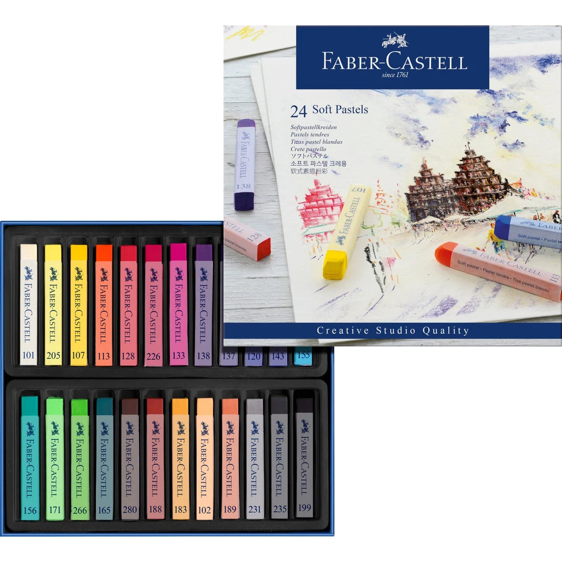 Faber Castell Soft Pastels 24 Colors