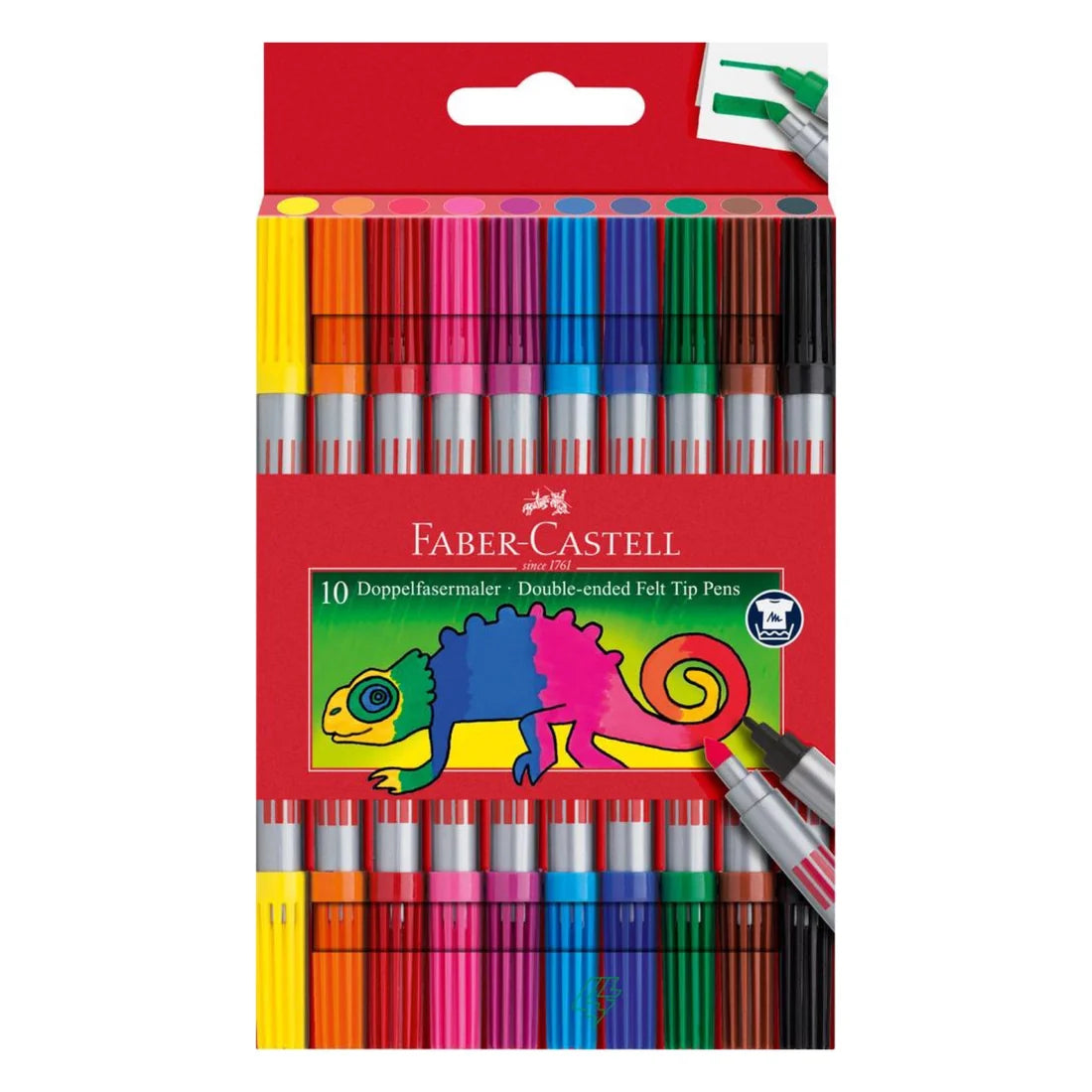 Faber Castell 10 Double Ended Felt Tip Pens