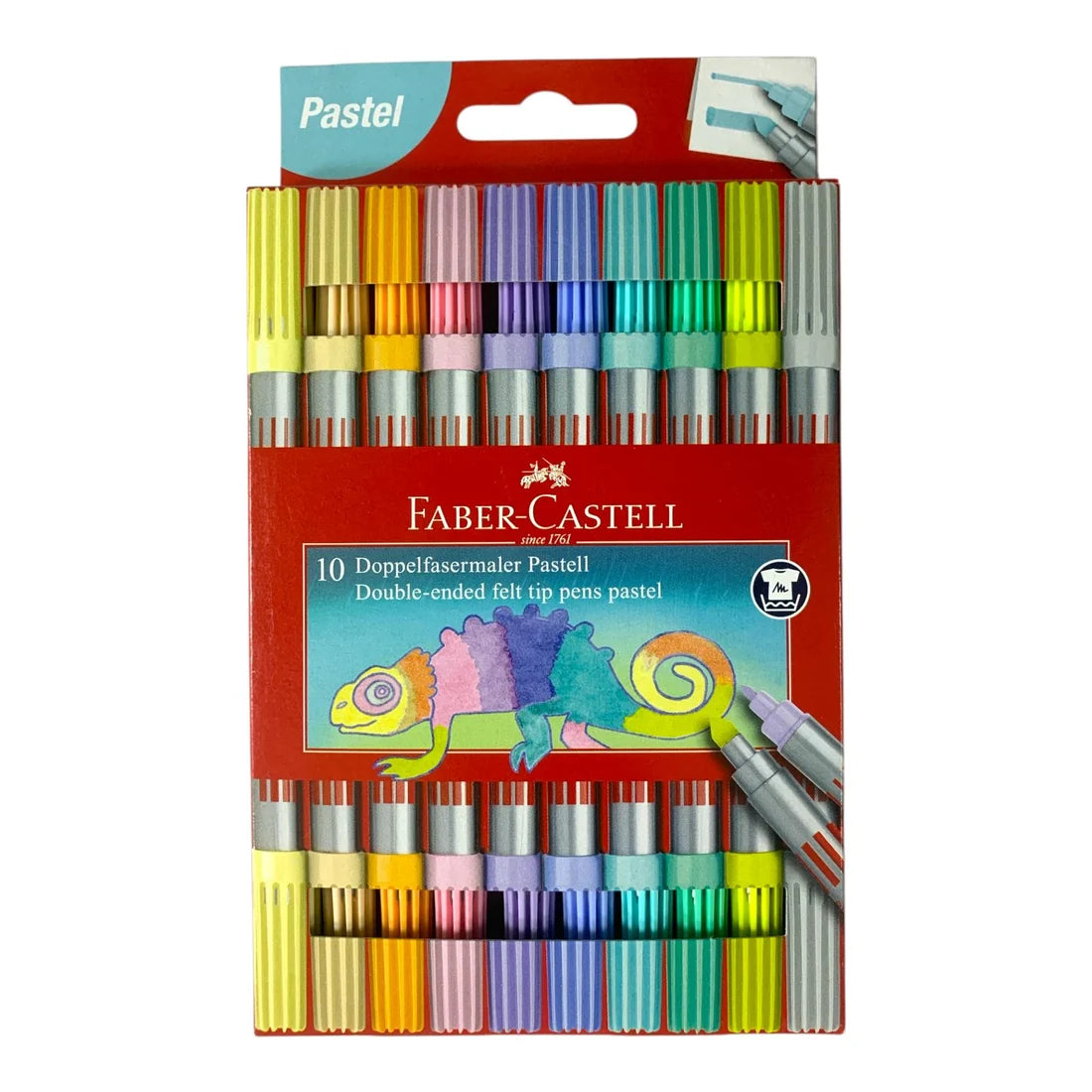 Faber Castell Double Felt Tip Colored Markers 10 Pastel Colors