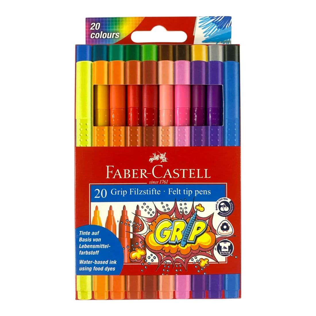 Faber Castell Double Felt Tip Colored Markers 20 Colors