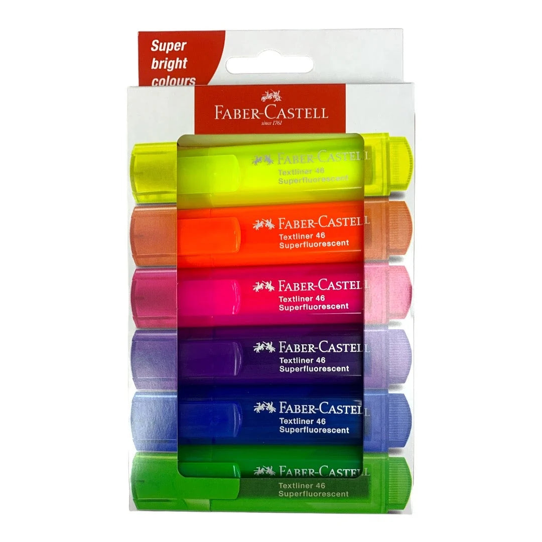 Faber Castell Highlighter Set 6 Bright Colors