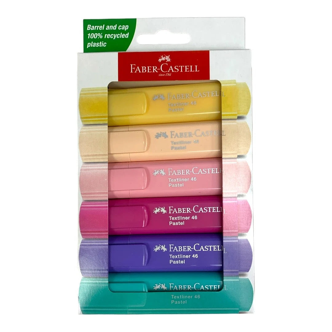 Faber Castell Highlighter Set 6 Pastel Colors
