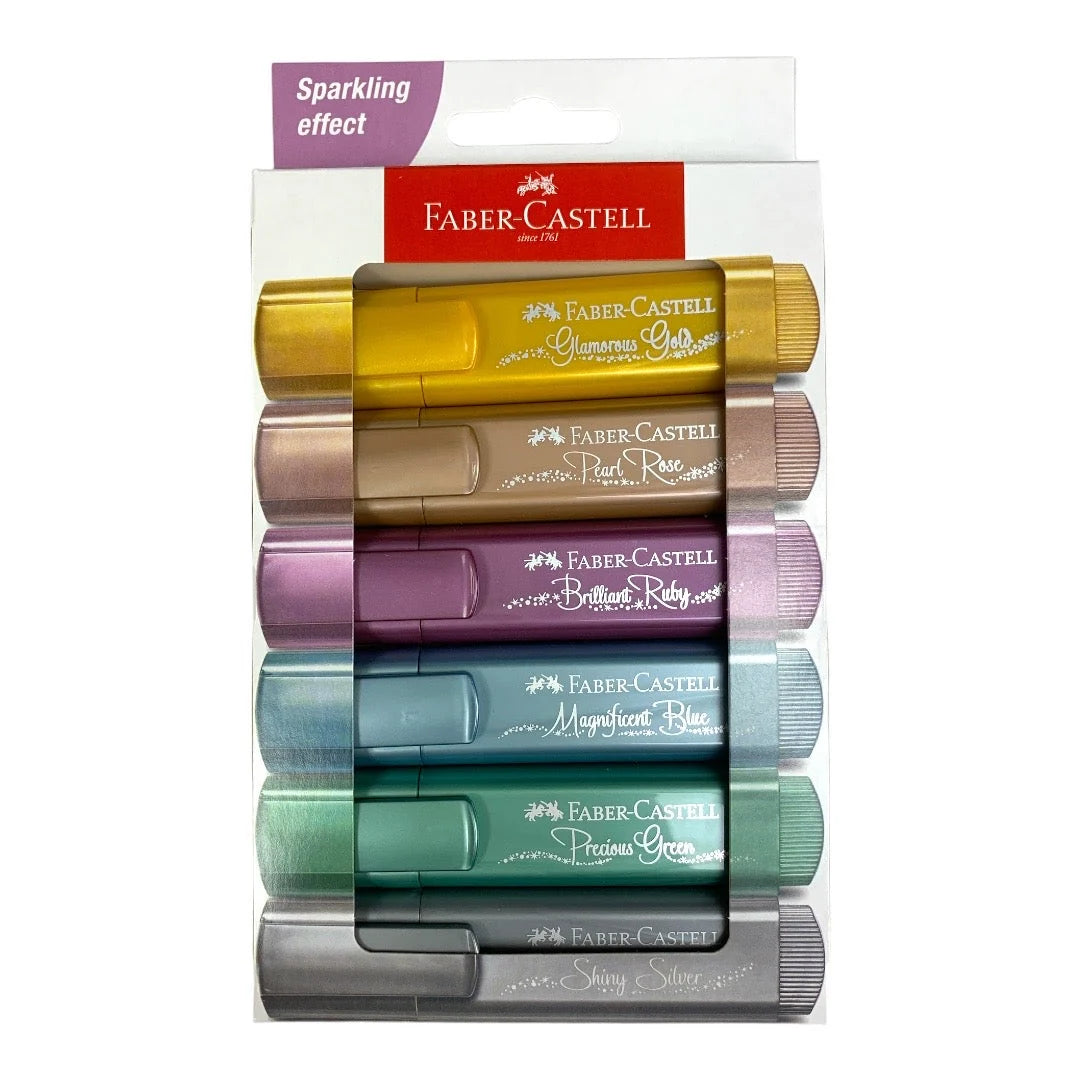 Faber Castell Highlighter Set 6 Sparkling Colors