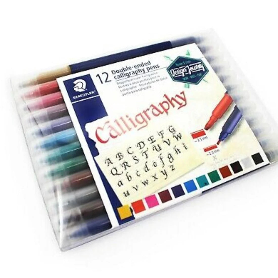 Staedtler 12 Double Ended Calligraphy Pens
