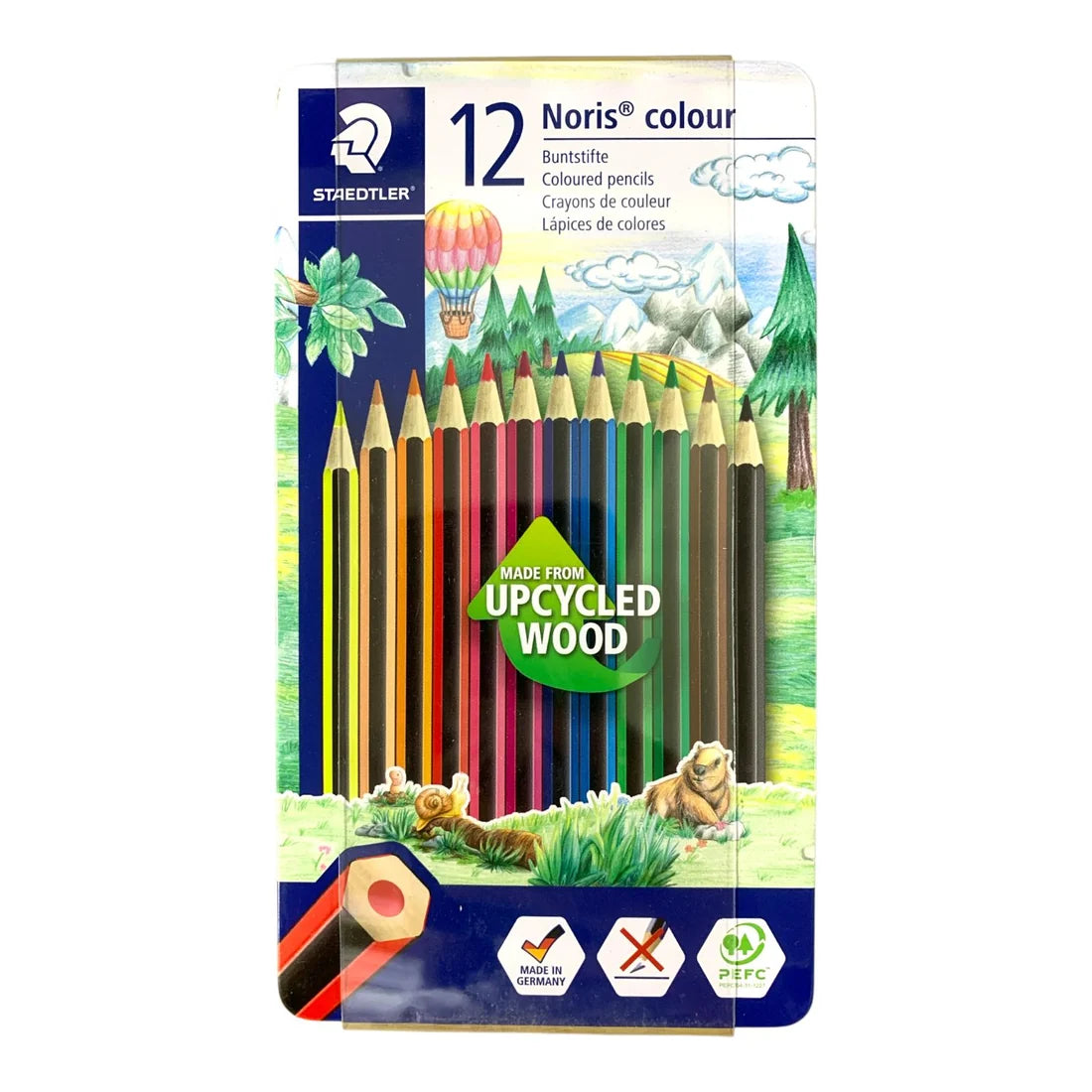 Staedtler Noris Colored Pencils - 12 Pack Metal Case