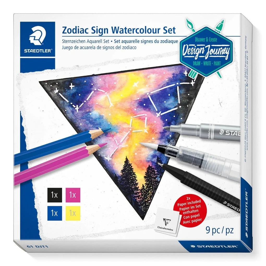 STAEDTLER trendset Design Journey zodiac watercolor set