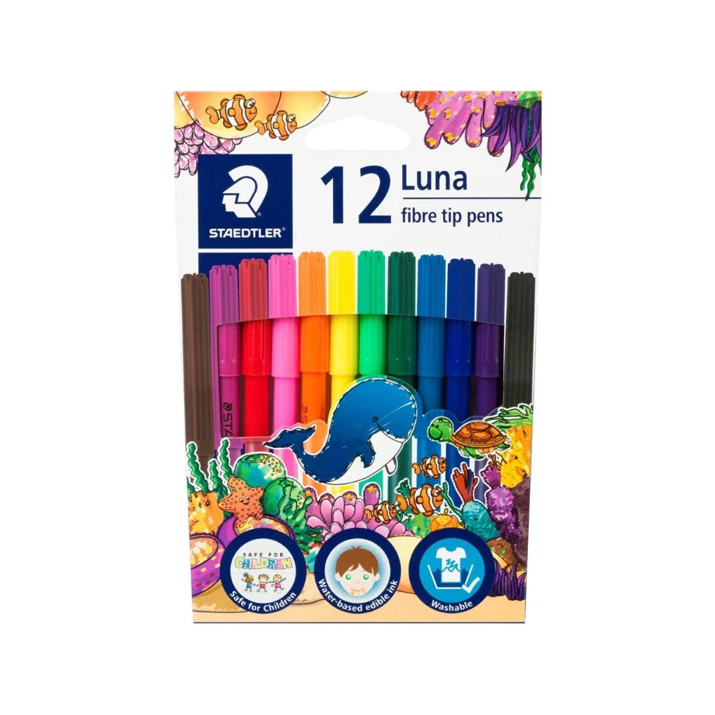 Staedtler Luna Felt tip Colored Markers 12