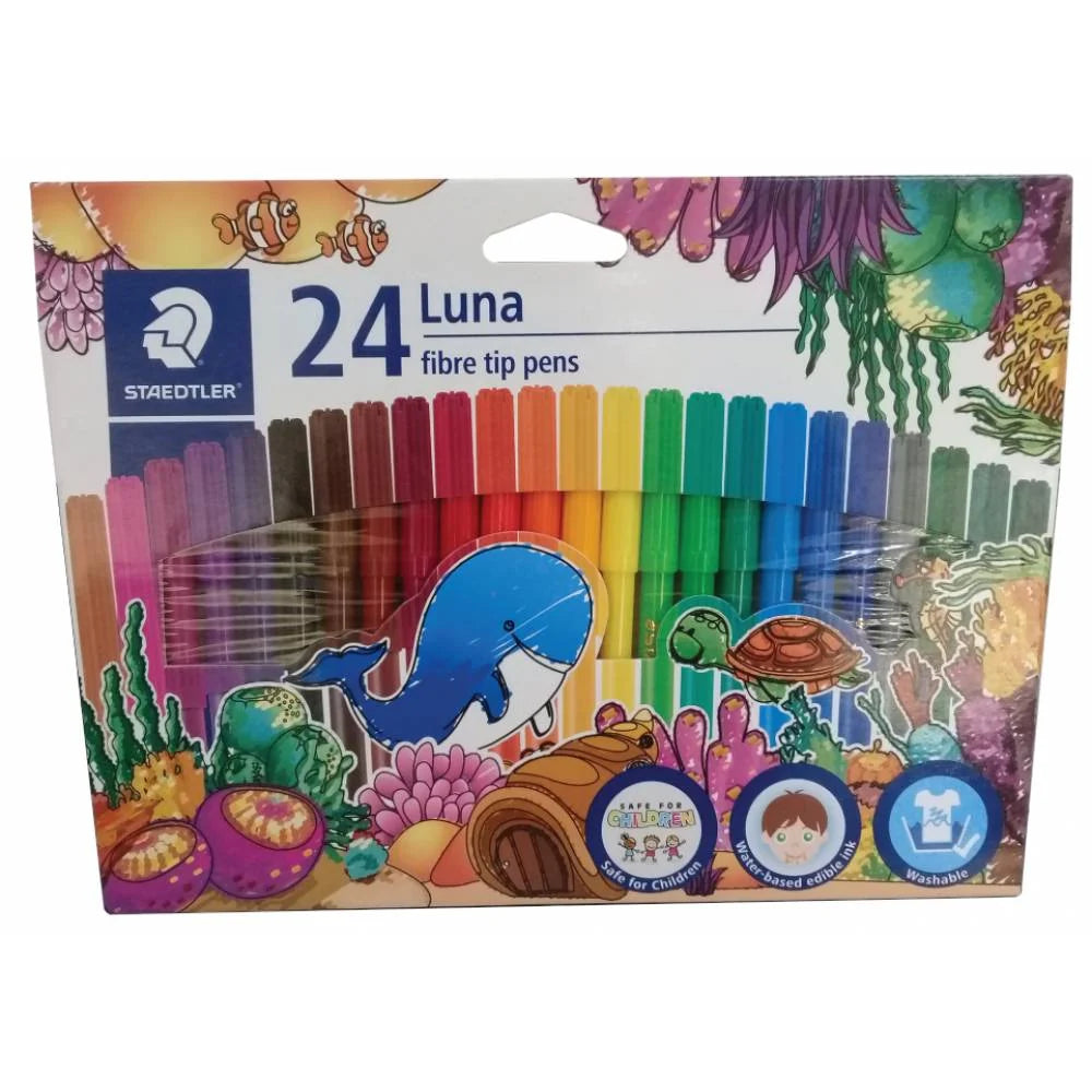 Staedtler Fibre Tip Pens 24 Colored Pens