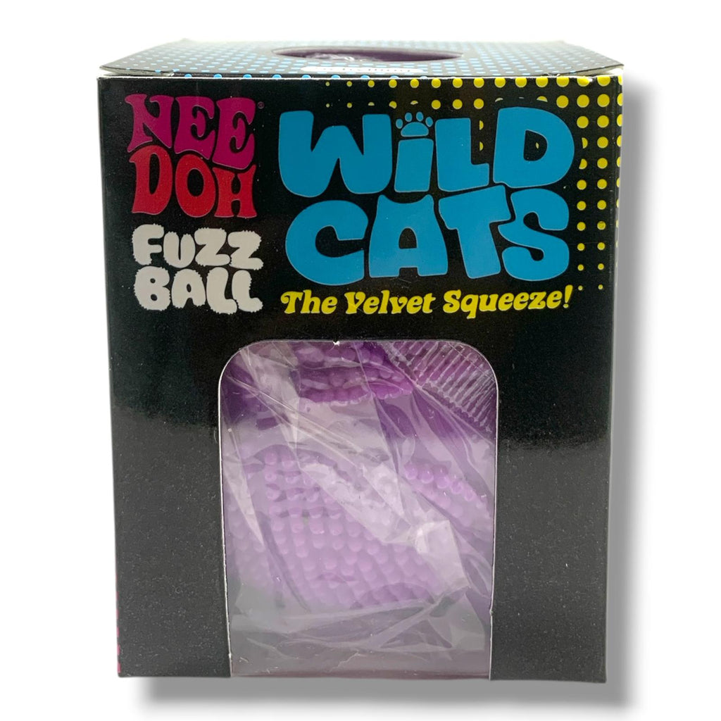 Needoh Fuzz Ball Wild Cats Squishy Purple || نيدو فز بول شكل قطة سكوشي بنفسجي