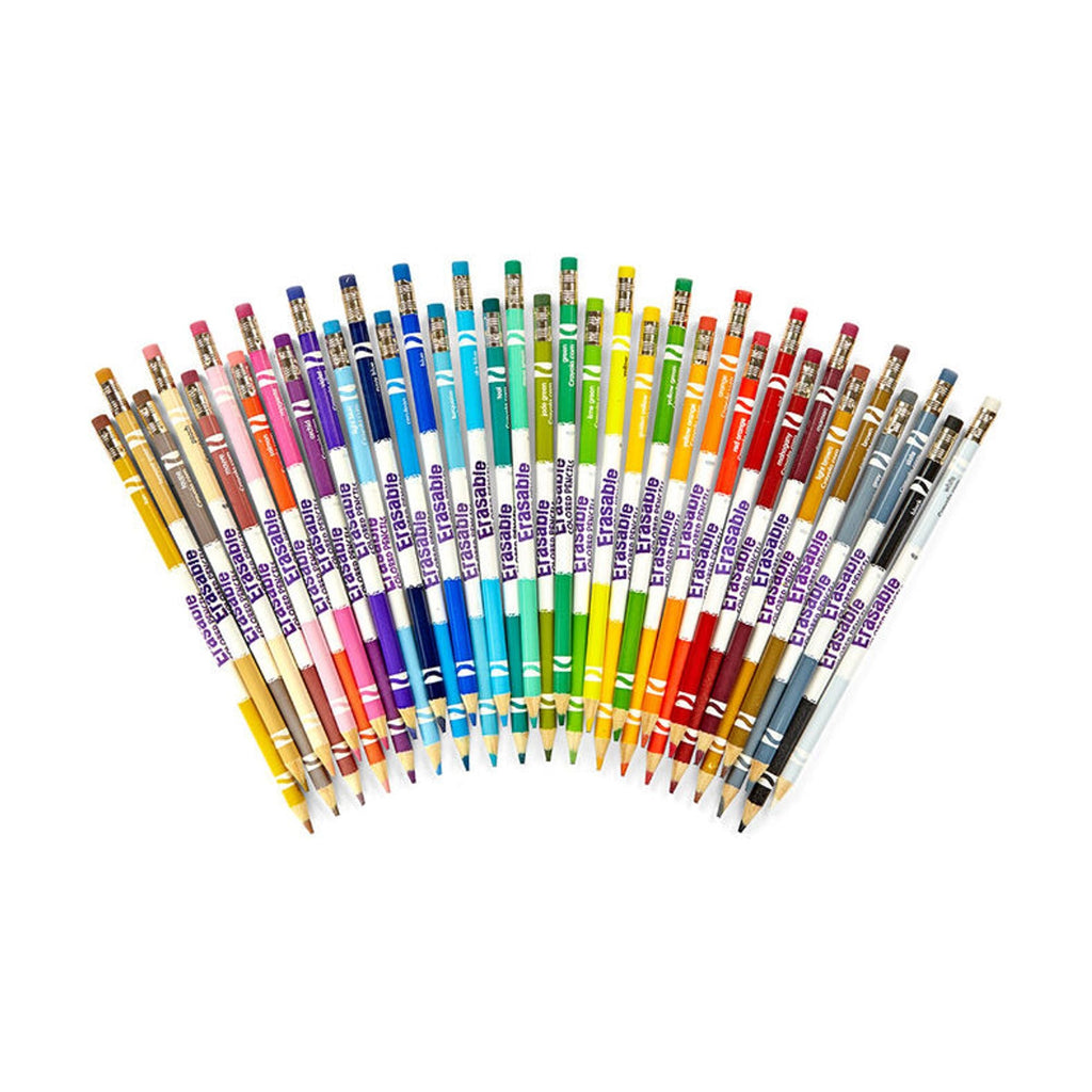 أقلام تلوين خشبية قابلة للمسح من كرايولا، 36 لوناً || Crayola Erasable Colored Pencils 36 Colors