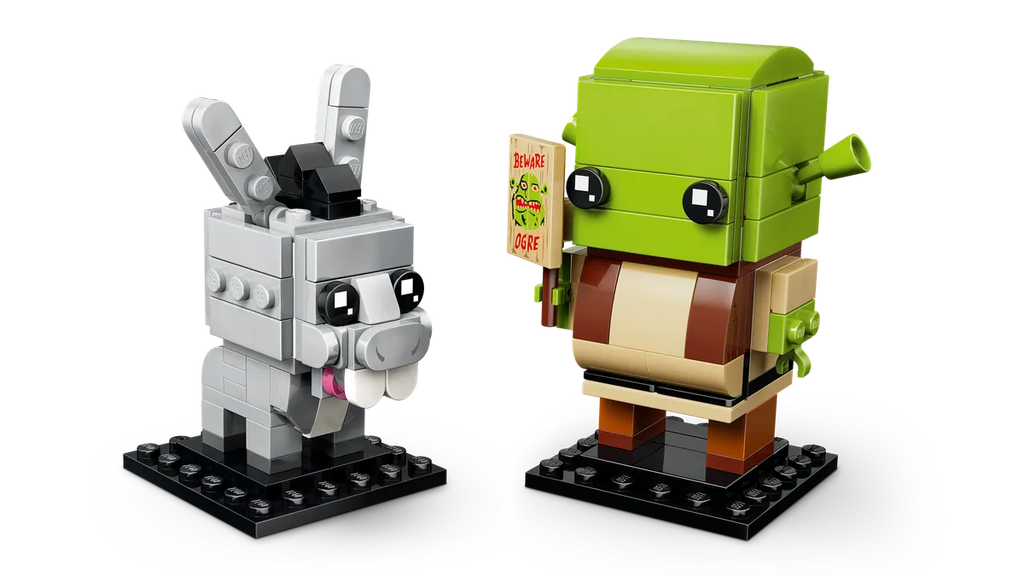 LEGO® BrickHeadz™ Shrek, Donkey & Gingy Figures 40923 || ليغو بريك هيدز شريك ودونكي وجينجي 40923