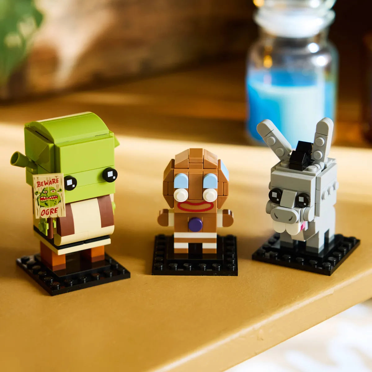 LEGO® BrickHeadz™ Shrek, Donkey & Gingy Figures 40923 || ليغو بريك هيدز شريك ودونكي وجينجي 40923