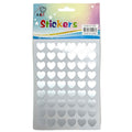 A&T Stickers Silver Hearts || ملصقات قلوب فضية من A&T
