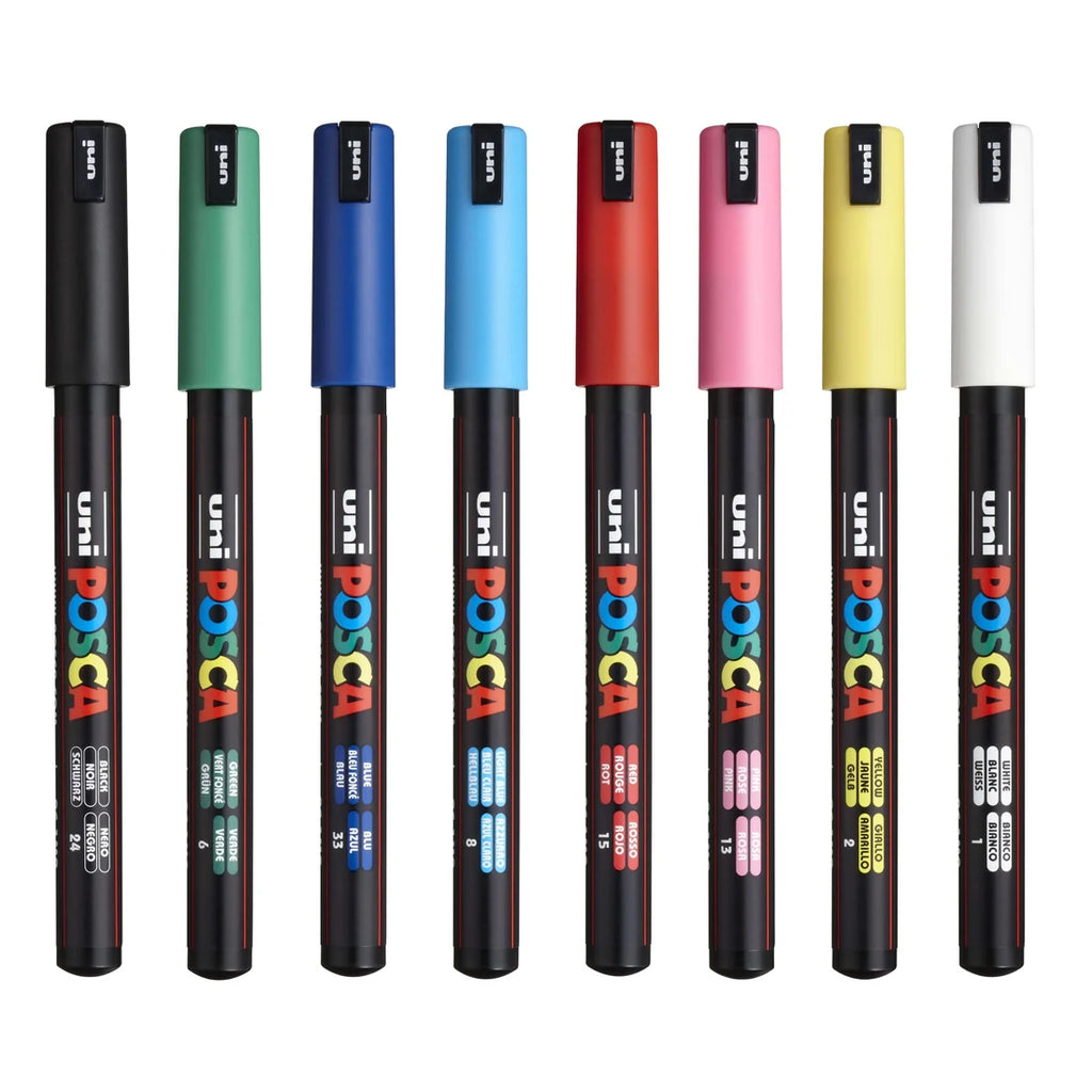 Posca Markers 8 Colors PC- 1MR -0.7