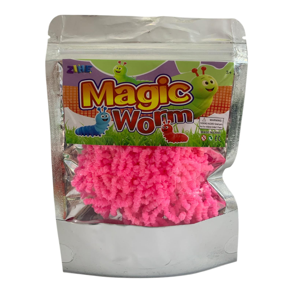 Magic Worm Slime Pack Pink || عبوة سلايم الدودة السحرية وردي