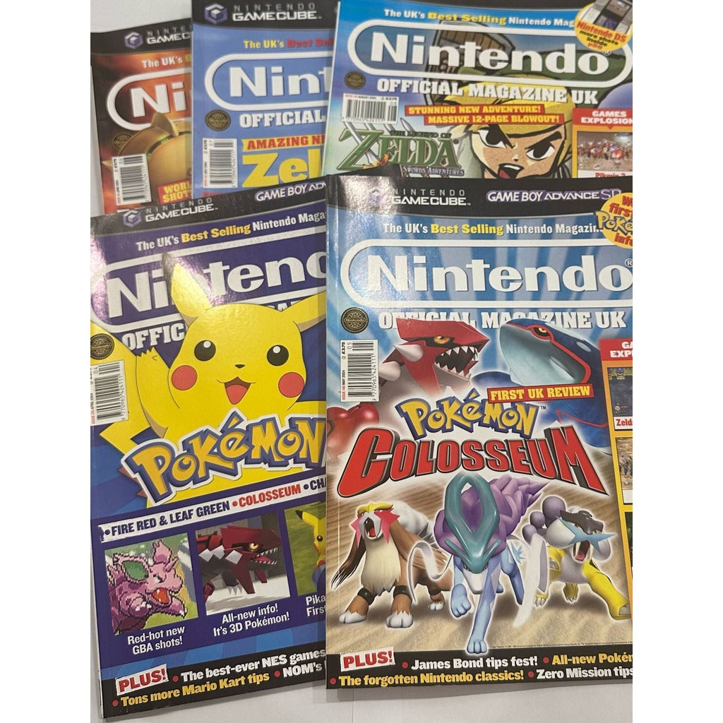 Nintendo Magazine Set 5 Pcs 2004 Issues 139 - 143 || مجموعة مجلات نينتندو ٥ قطع إصدارات عام ٢٠٠٤ من ١٣٩ إلى ١٤٣