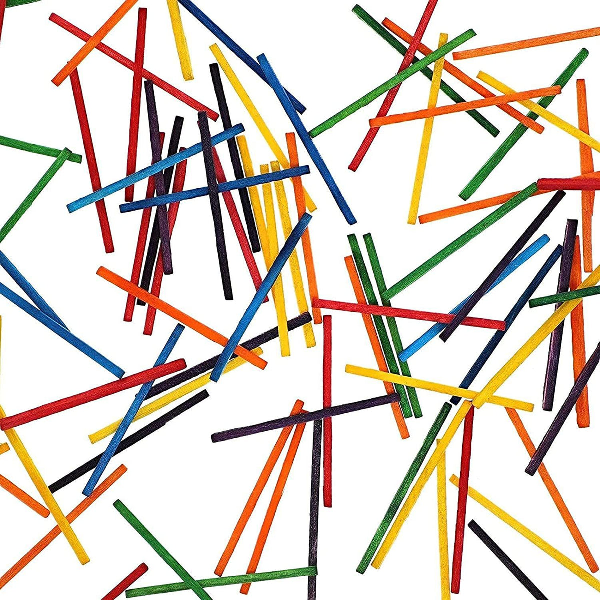 Colored Wooden Sticks || اعواد خشبية ملونة
