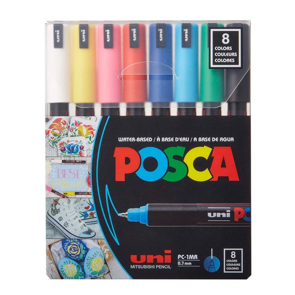 Posca Markers 8 Colors PC- 1MR -0.7